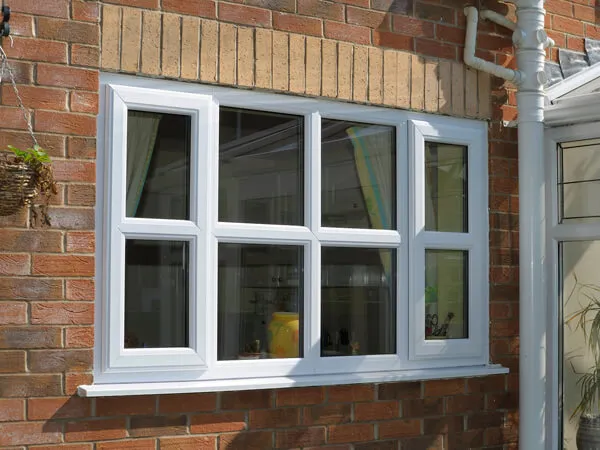 White UPVC Casement Windows